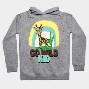 BABY Giraffe Art Go Wild Kid Giraffe Lover Hoodie